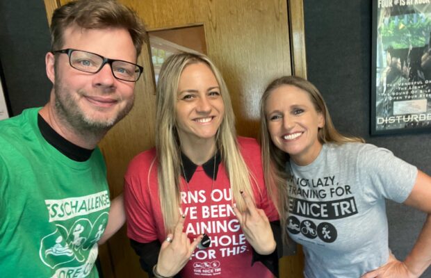 Mindy Toyne in studio on Sunday’s “NICE TRI”!