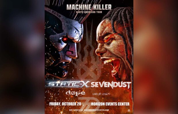 LAZER presents Machine Killer North American Tour, starring Static-X and Sevendust